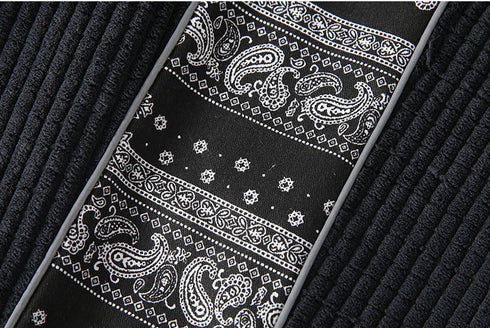 Men's Corduroy Fleece Jogging Elastic Waistband with Pockets