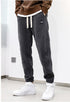 Men's Fleece Plus Size Elastic Waist Outdoor Jogging Pants