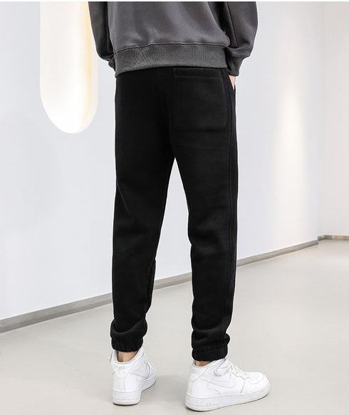 Men's Fleece Plus Size Elastic Waist Outdoor Jogging Pants