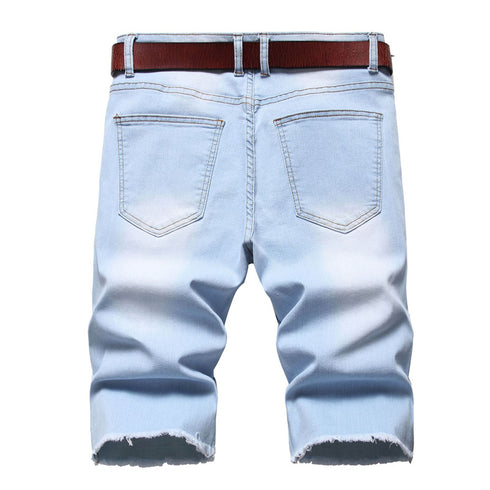 Men's Flower Ripped Denim Jeans Shorts Men's Jean Shorts