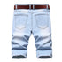 Men's Flower Ripped Denim Jeans Shorts Men's Jean Shorts