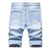 Men's Flower Ripped Denim Jeans Shorts Men's Jean Shorts