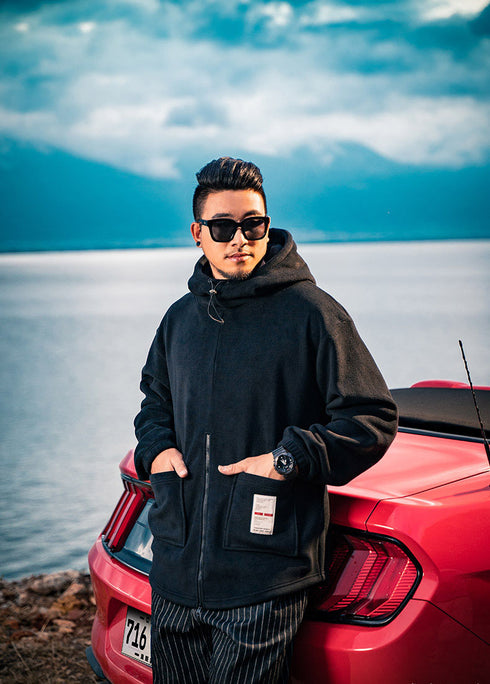 Men's Full-Zip Polar Fleece Plus Size Jacket