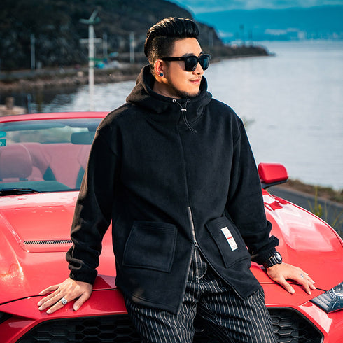 Men's Full-Zip Polar Fleece Plus Size Jacket