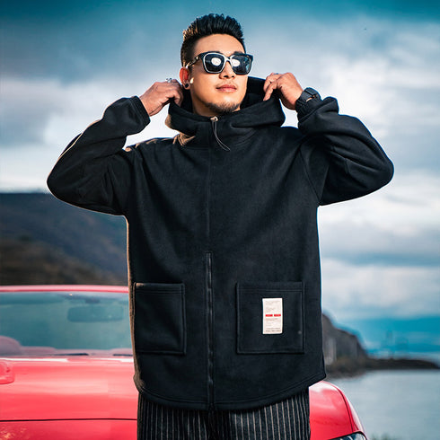 Men's Full-Zip Polar Fleece Plus Size Jacket