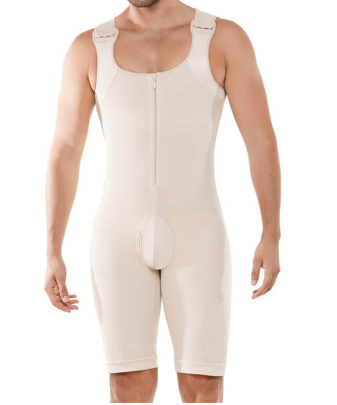 Men's Plus Size Full Body Shaper Bodysuit Shaper Slimming Thigh