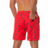 Men's Funny Printed Quick Dry Beach Shorts with Mesh Lining