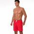 Men's Funny Printed Quick Dry Beach Shorts with Mesh Lining