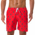 Men's Funny Printed Quick Dry Beach Shorts with Mesh Lining
