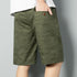 Men's High Waist Outdoor Casual Shorts with Zip Pockets