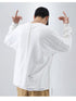 Men's Hip Hop Solid Color Pullover Hole Sweatshirts