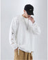 Men's Hip Hop Solid Color Pullover Hole Sweatshirts