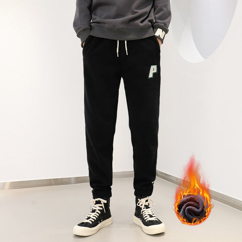 Men's Fleece-Lined Joggers Sports Pants Plus Size Sweatpants