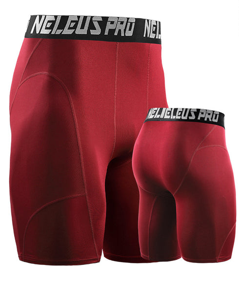 Men's Lightweight Athletic Sports Performance Compression Shorts