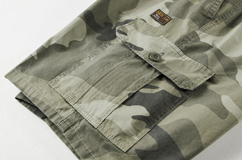 Men's Lightweight Casual Athletic Camo Cargo Shorts