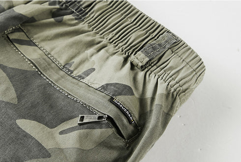 Men's Lightweight Casual Athletic Camo Cargo Shorts