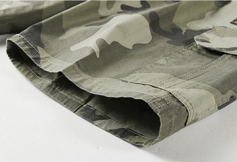 Men's Lightweight Casual Athletic Camo Cargo Shorts