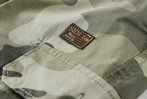 Men's Lightweight Casual Athletic Camo Cargo Shorts