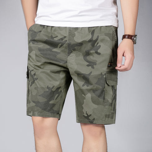 Men's Lightweight Casual Athletic Camo Cargo Shorts