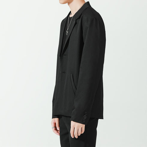 Men's Lightweight Casual Long Sleeve Plus Size Suit Jacket