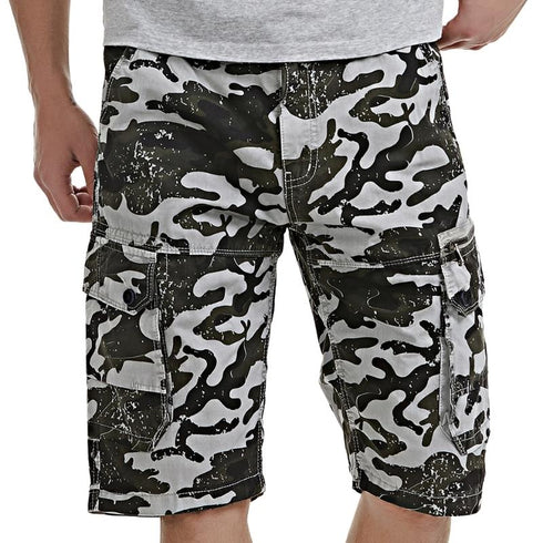 Men's Lightweight Relaxed Fit Camo Hiking Cargo Shorts