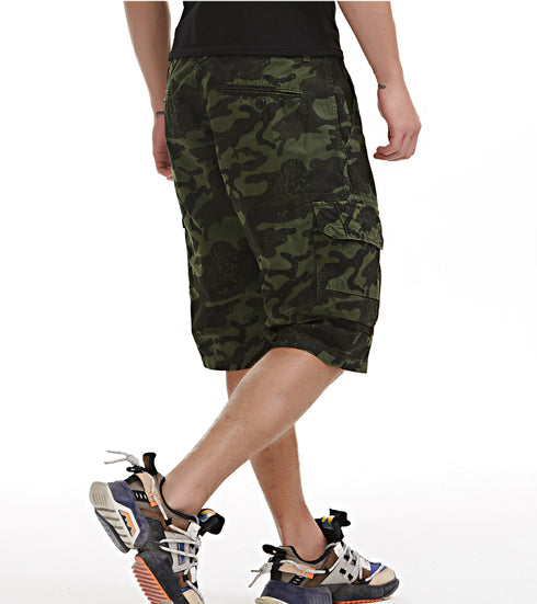 Men's Lightweight Relaxed Fit Camo Hiking Cargo Shorts