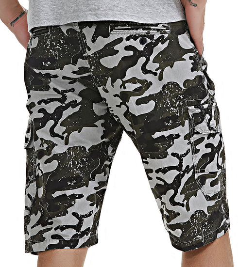 Men's Lightweight Relaxed Fit Camo Hiking Cargo Shorts