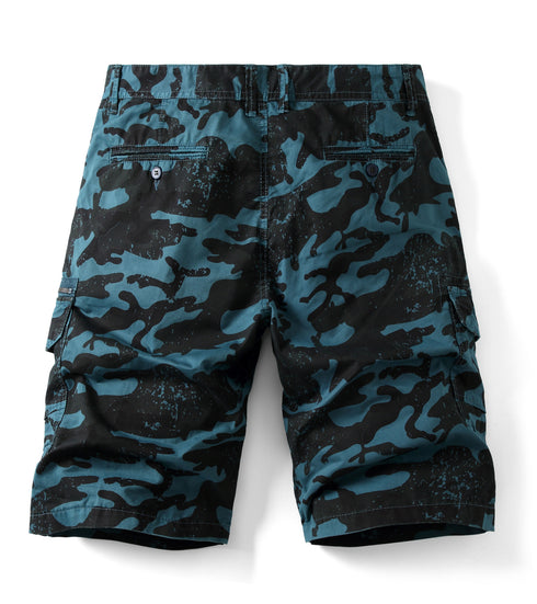 Men's Lightweight Relaxed Fit Camo Hiking Cargo Shorts