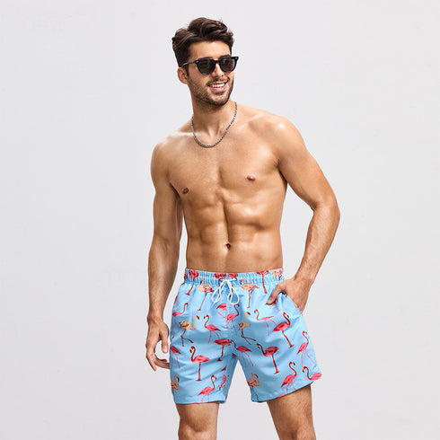 Men's Lightweight Relaxed Quick Dry Board Shorts with Pockets
