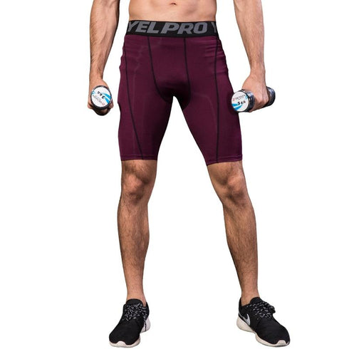 Men's Lightweight Tight-Fit Active Running Compression Shorts