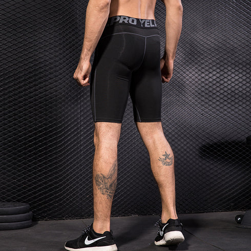 Men's Lightweight Tight-Fit Active Running Compression Shorts