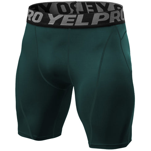 Men's Lightweight Tight-Fit Active Running Compression Shorts