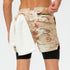 Men's Lightweight Workout Towel Loop Shorts with Lined