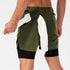 Men's Lightweight Workout Towel Loop Shorts with Lined
