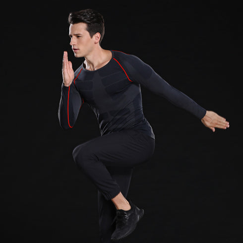 Men's Long Sleeve Compression Workout Running Shirts