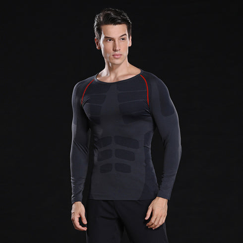 Men's Long Sleeve Compression Workout Running Shirts