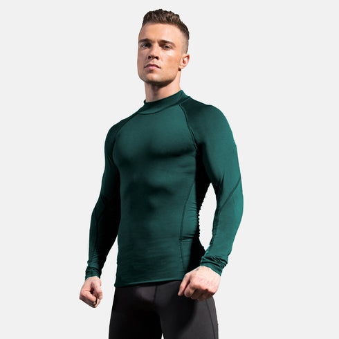 Men's Long Sleeve Shirt Bodybuilding Top Sport Undershirt