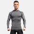 Men's Long Sleeve Shirt Bodybuilding Top Sport Undershirt