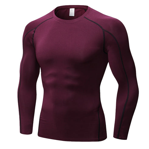 Men's Long Sleeve Shirt Shapewear Running Sport Top