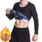 Men's Long Sleeve Workout Undershirt Slimming Sauna Shapewear
