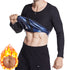 Men's Long Sleeve Workout Undershirt Slimming Sauna Shapewear