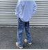 Men's Loose-Fit Wide Leg Streetwear Denim Pants