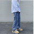 Men's Loose-Fit Wide Leg Streetwear Denim Pants