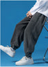 Men's Loose Casual Straight Wide Leg Drawstring Joggers