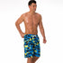Men's Loose Fit Quick Dry Printed Swim Trunks