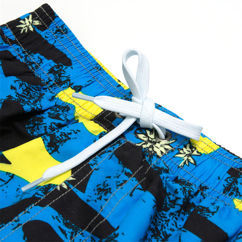 Men's Loose Fit Quick Dry Printed Swim Trunks