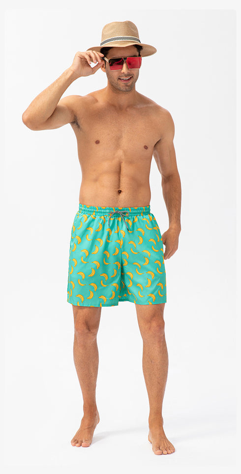 Men's Loose Fit Quick Dry Swim Trunks with Mesh Lining