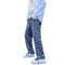 Men's Loose Fit Straight Wide Leg Smiling Face Denim Jeans