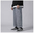 Men's Loose Fit Straight Wide Leg Smiling Face Denim Pants