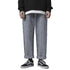 Men's Loose Fit Straight Wide Leg Smiling Face Denim Pants